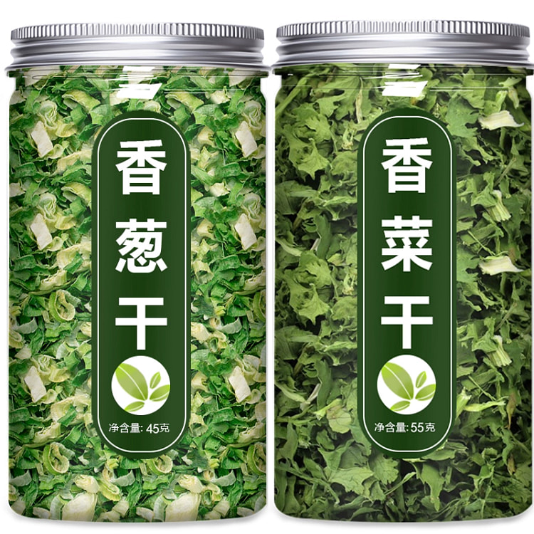 脱水蔬菜干 葱花香葱香菜碎 干菜类干货*2罐
