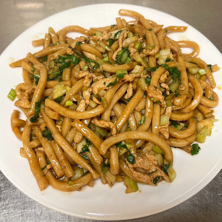 Shanghai style stir fried thick noodles 450g 1 each