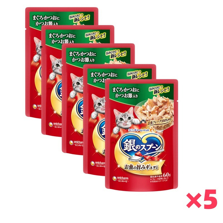尤妮佳 银勺猫咪营养食 金枪鱼&鲣鱼味 60g 1 份