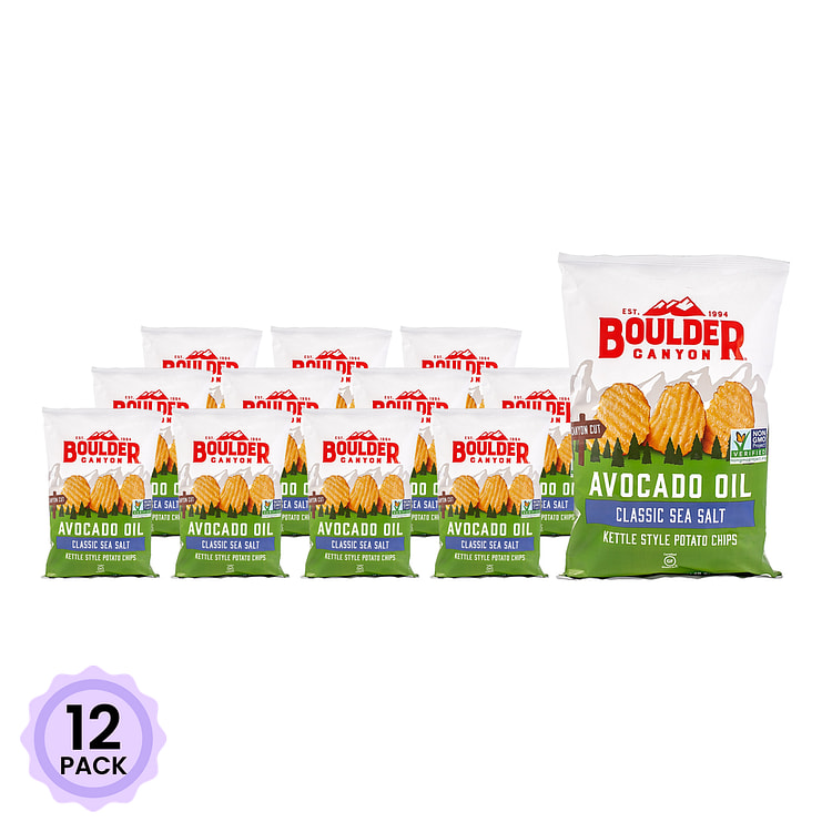 Boulder Canyon 薯片 鳄梨油海盐味 148 克*12 包