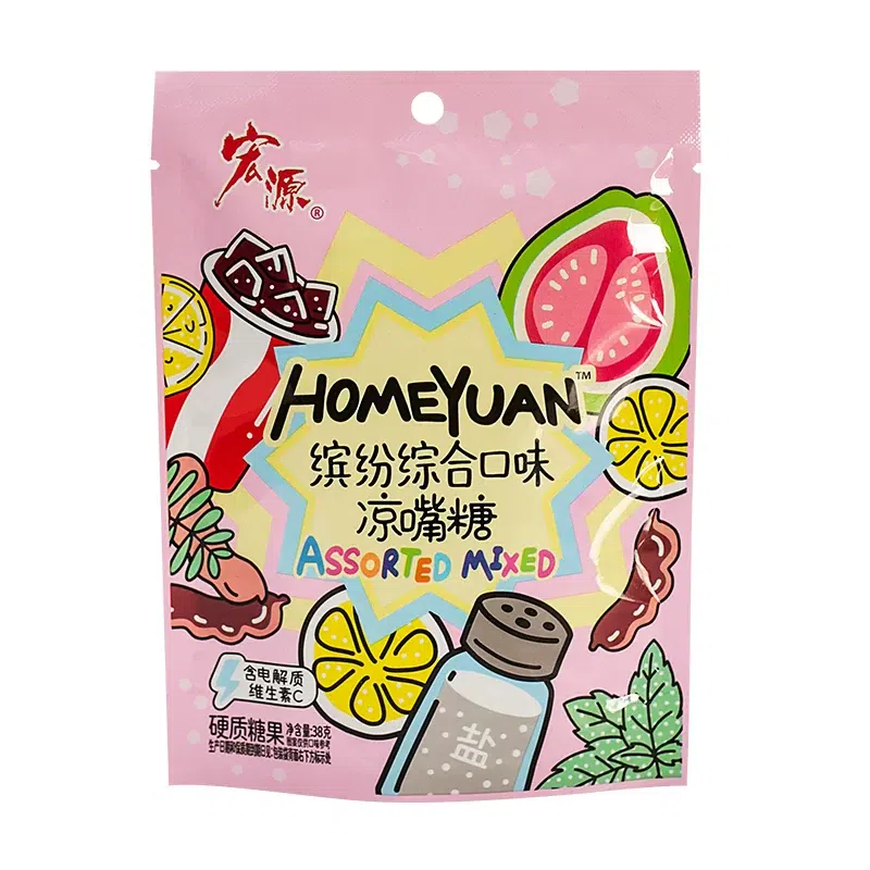 Hongyuan Assorted Flavored Cooling Candy 38g 38 g