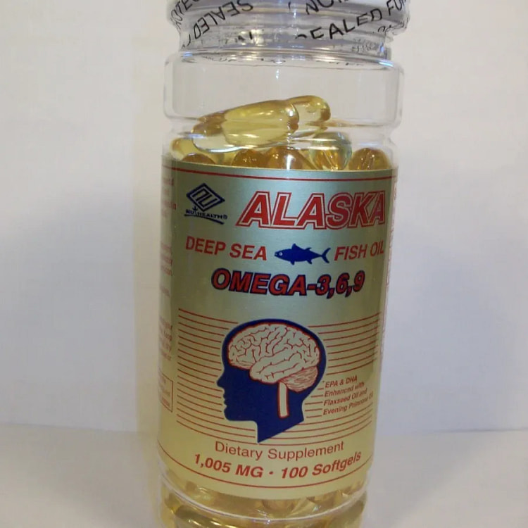 Alaska Deep Sea Fish Oil 1000 mg Omega 3-6-9 100.. 1 each