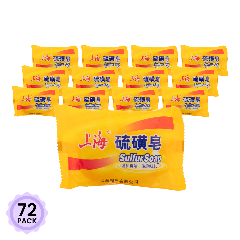 上海高级硫磺皂洁肤洁面85 克*72 包- Weee!