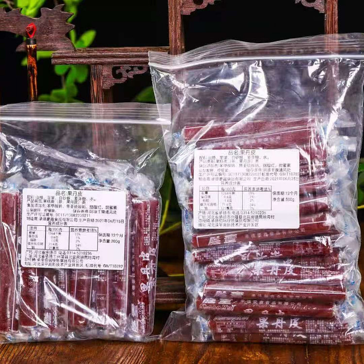 山楂卷果丹皮小时候味道500克