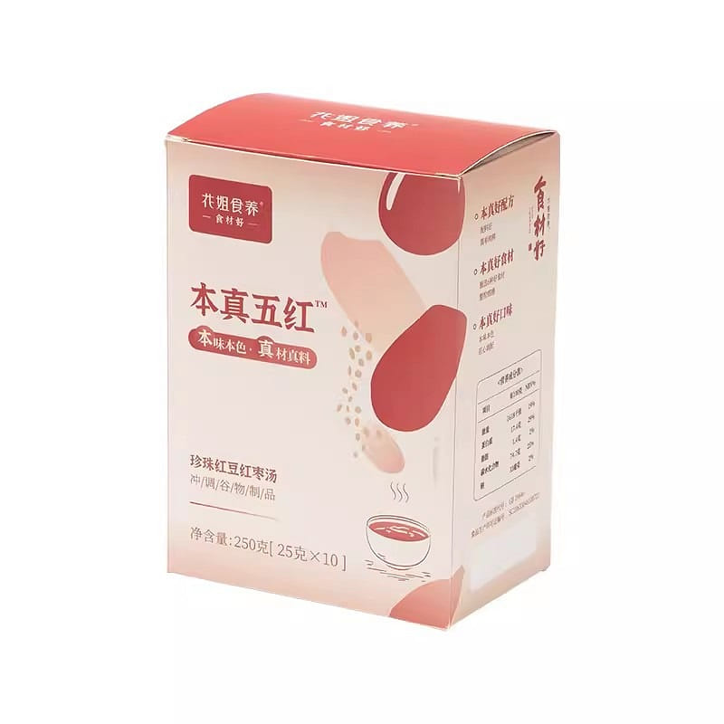 花姐食养 本真五红汤 250g即食 早餐补养红豆红枣脯乳期产后五红粉(25g*10条) 250 克