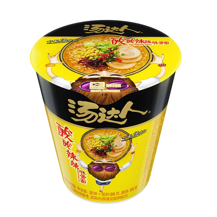 汤达人酸酸辣辣豚骨拉面*1桶
