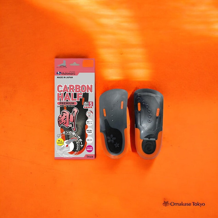 ASHIMARU 不对称半鞋垫 橙红色-S 110 克