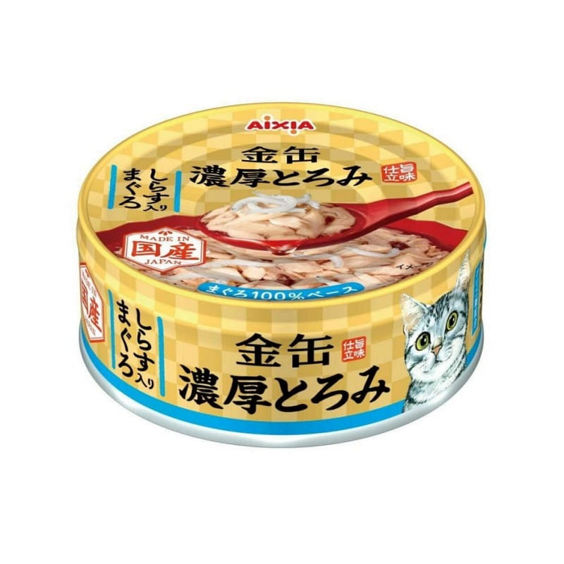 Aixia Tuna with Shirasu Cat Food 70g 1 can