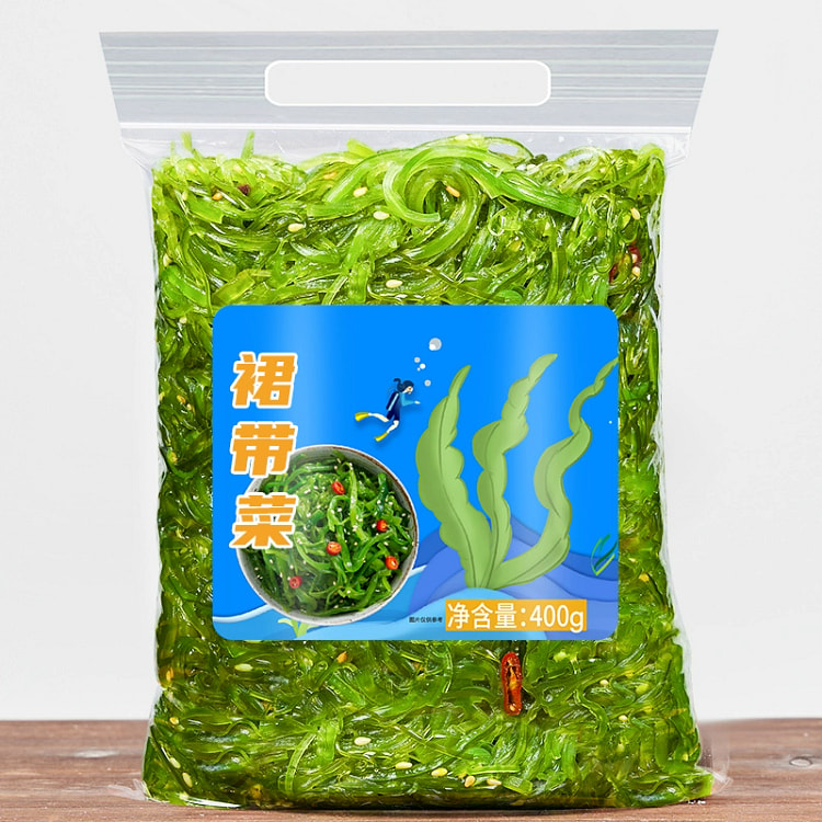 裙带菜韩国海带汤韩式海群裙菜藻裙边菜400g*1袋 400 克