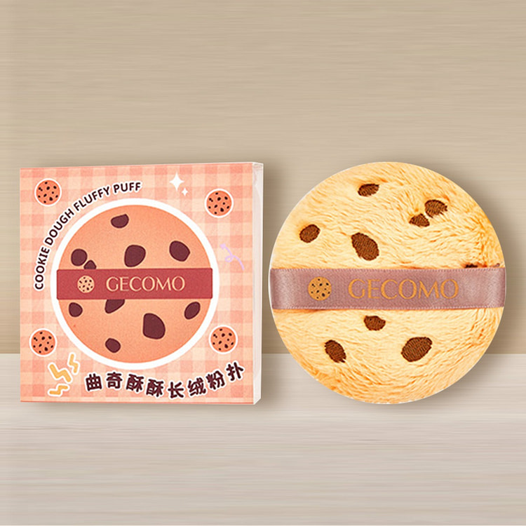 Cookie puff, long velvet powder puff