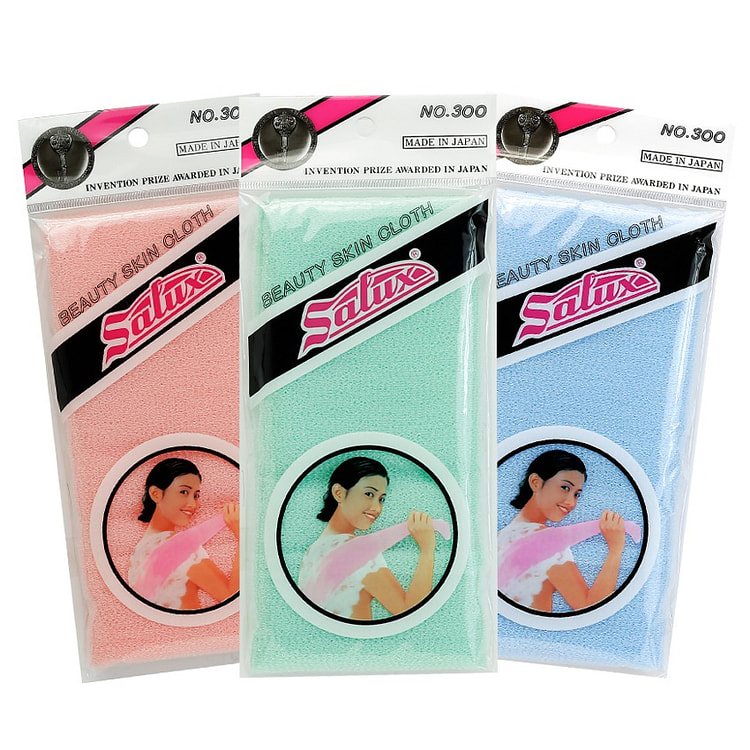 Salux Bath Towel Nylon - 3 Color (Pastel) 3 count