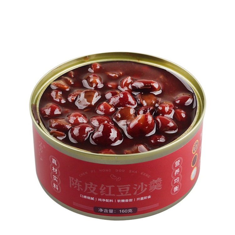 曾子山 陈皮红豆沙开罐即食早餐粥罐头160g