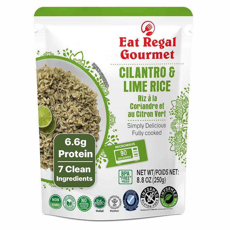 Eat Regal Cilantro & Lime Rice Pack of 12 8.8 oz