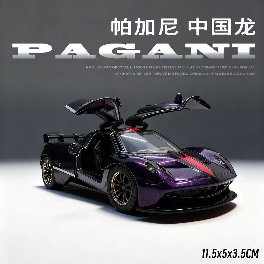 A purple Pagani car model. 1pcs 1 pack