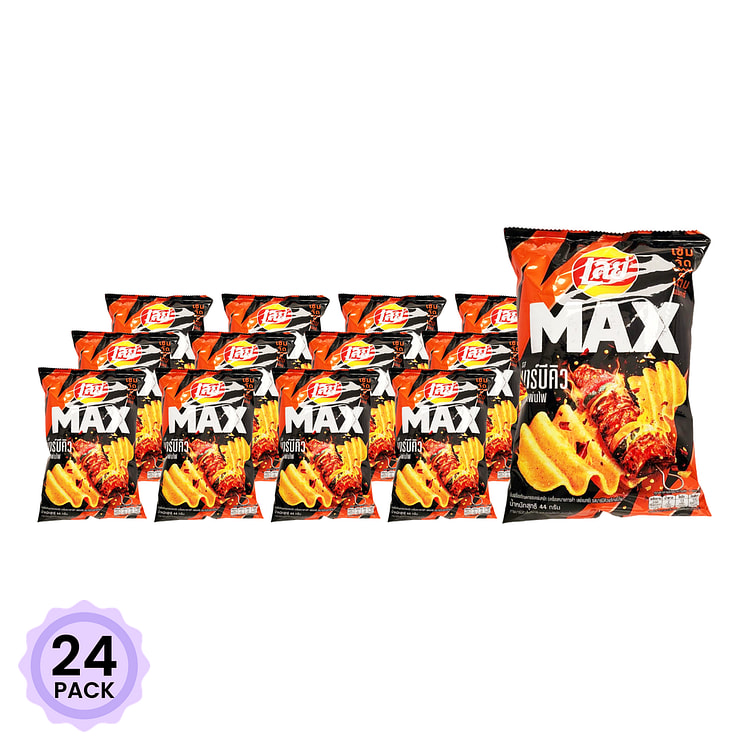 Lay's 波浪薯片 烧烤味 1.55 盎司*24 包