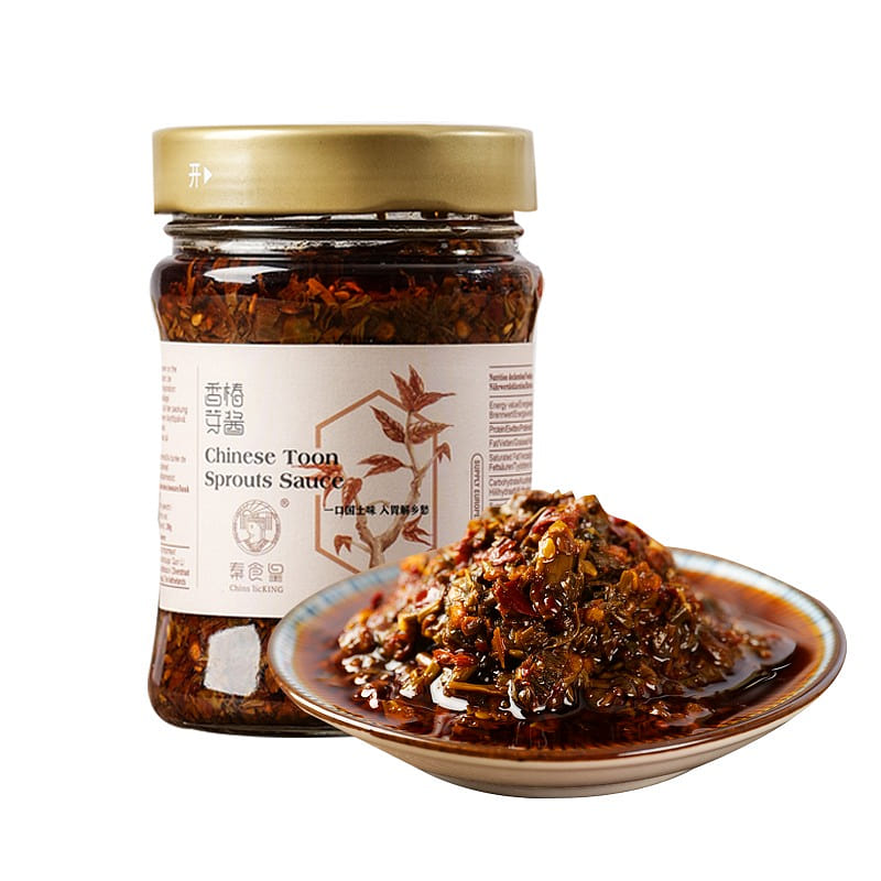 香椿芽酱 微辣 陕西特产香椿调料拌饭辣酱 200g 1 瓶