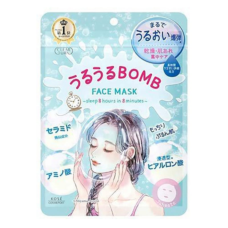 コーセー クリアターン うるるボム 保湿マスク 7枚入 1 個