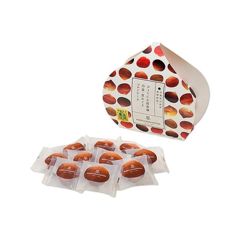 Tanba chestnut round chestnut cakes (10 pieces) 1 box