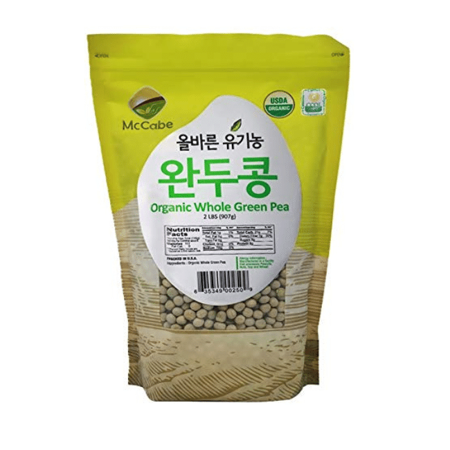 McCabe Organic Whole Green Pea 2 파운드