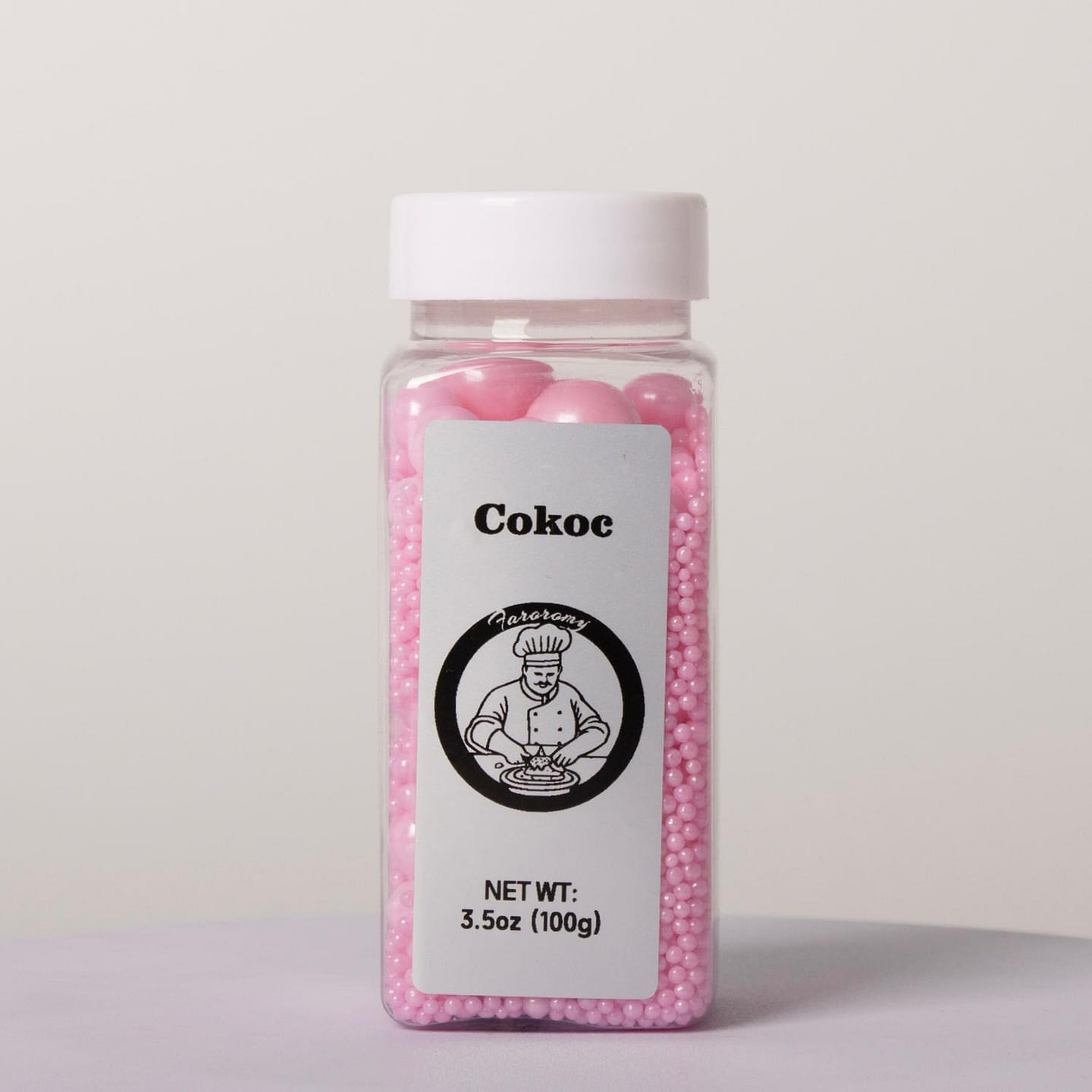 Cokoc 可食用彩针撒糖 粉红色珍珠 3.5 盎司