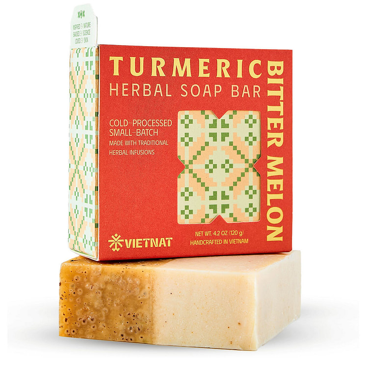 VIETNAT Bitter Melon & Turmeric Handmade Soap Bar 4.2 oz
