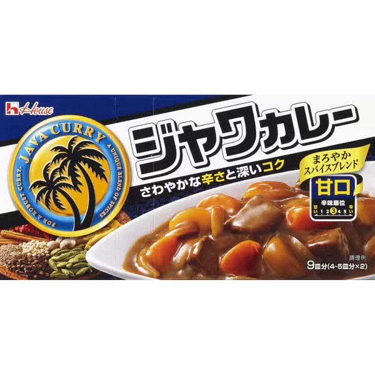 House Foods Java Curry Mild 185g [Curry Roux]