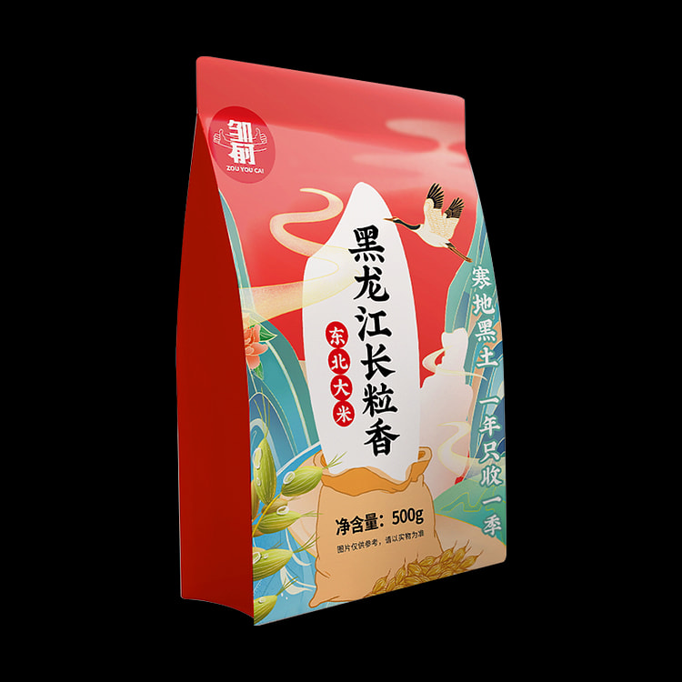 邹有才 长粒香大米东北粳米稻花香新米500g*1袋