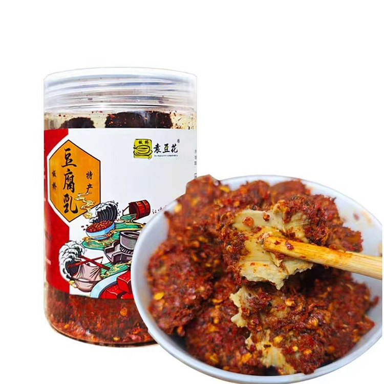 袁豆花 贵州香辣豆腐乳250g*1罐