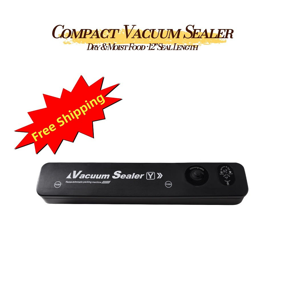 Compact Automatic Vacuum Sealer for Food 60kPa 1 bottle