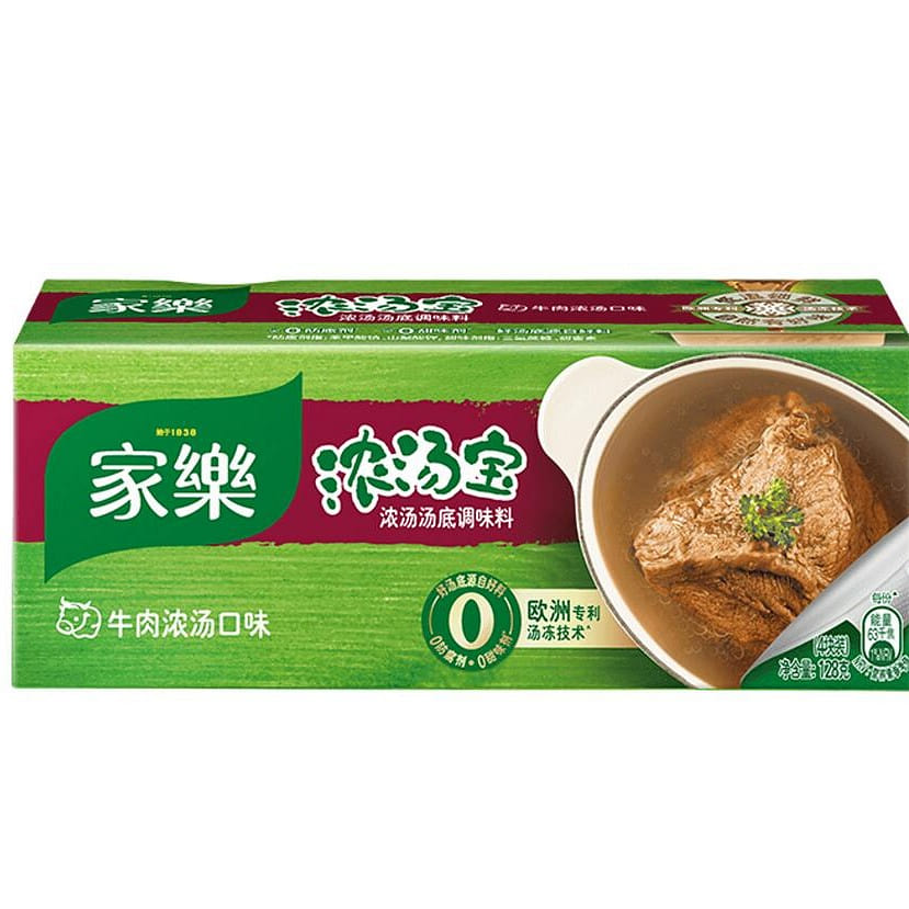 Knorr Soup Treasure Concentrated soup stock for home use, no MSG added, 4 pieces 1 box