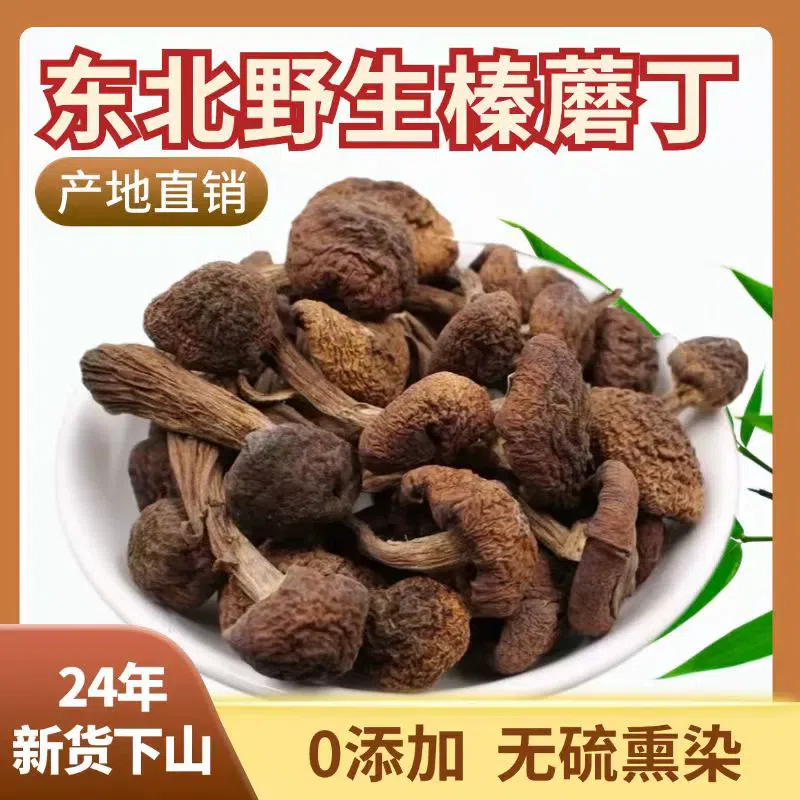 Northeast specialty Changbai Mountain wild hazel mushroom rootless new chicken stewed mushroom 250g *1 bag 250 g