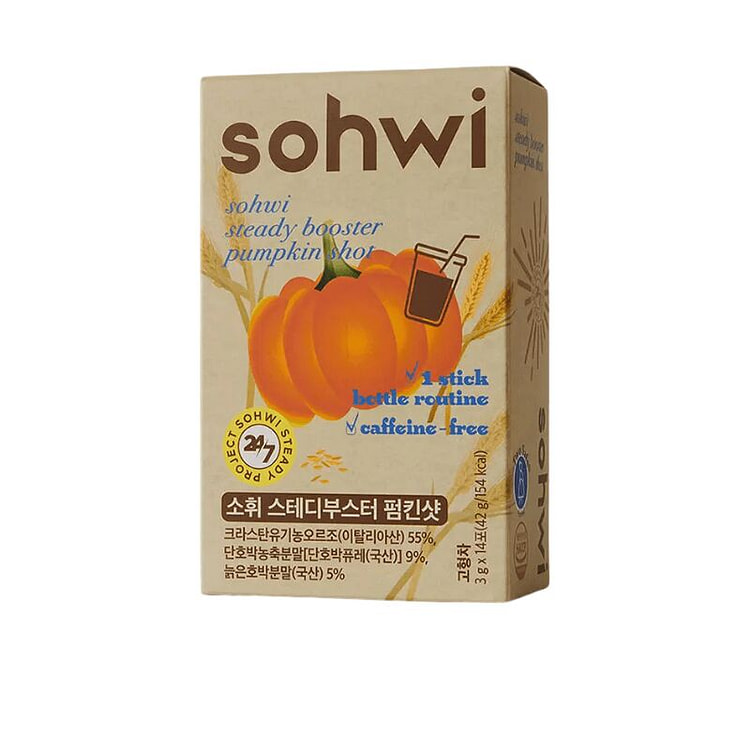 SOHWI 南瓜大麦植物饮5日装3g×5条无咖啡因 1 盒