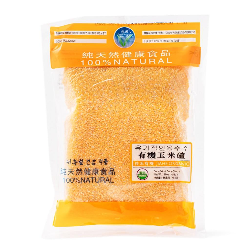 Jiahe Organic Corn Grits 16 oz