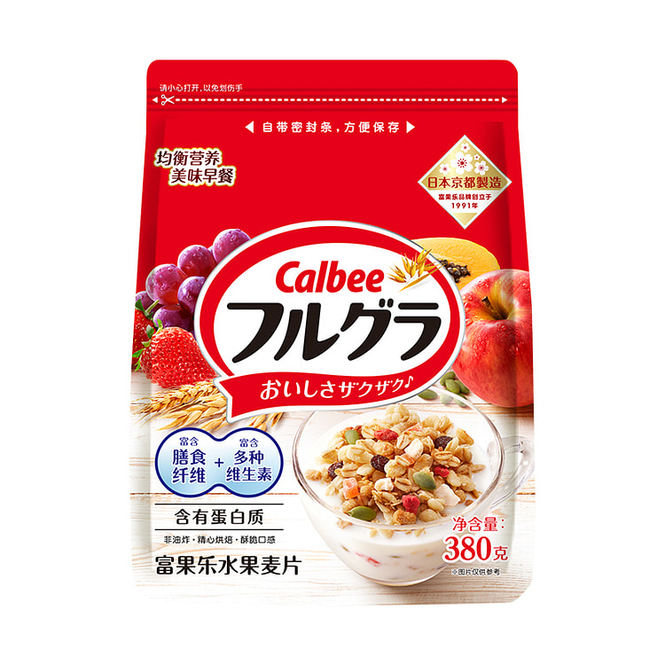 卡乐比早餐水果坚果燕麦片380g*1盒