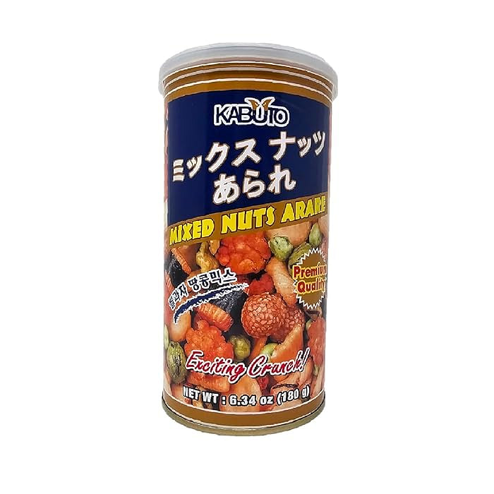 Get Kabuto Mixed Nuts Arare Peas Beans Crackers Snacking Premium