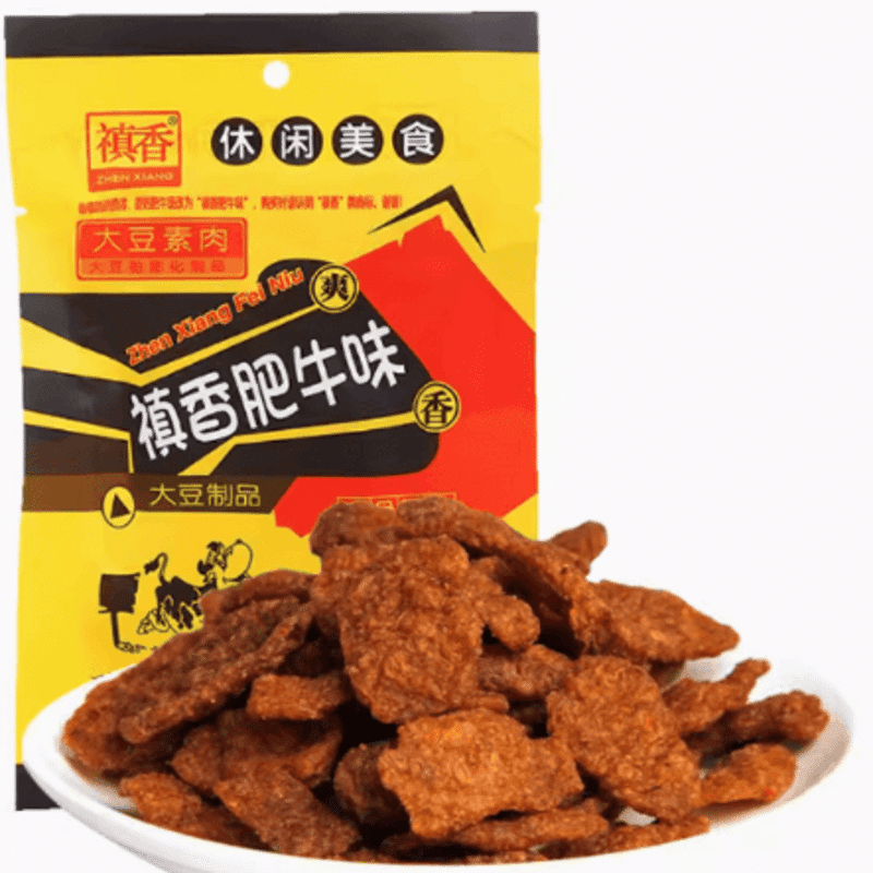 禛香香菇肥牛90后儿时童年怀旧素肉辣条 5 个