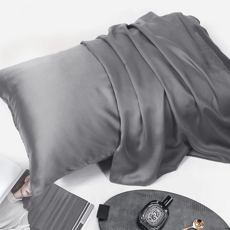 Tencel pillowcase K grey/pair 51*92 CM