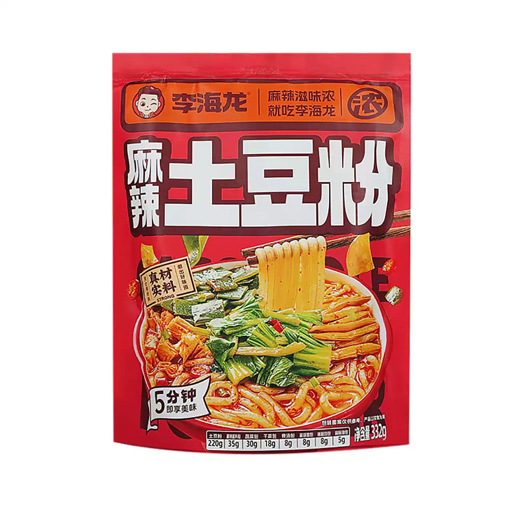 Li Hailong Potato Noodles 362g Instant Food 362 g
