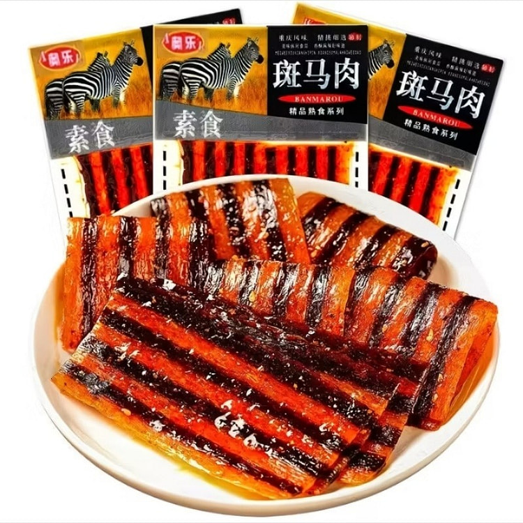 斑马肉辣条辣片麻辣零食5包 5 包