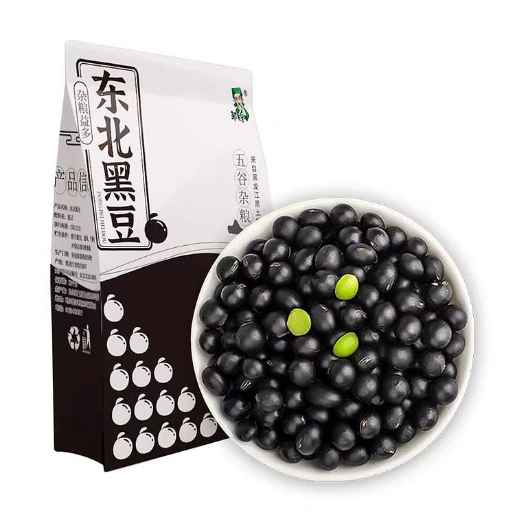 邹有才东北绿芯黑豆500g/袋打豆浆专用五谷杂粮