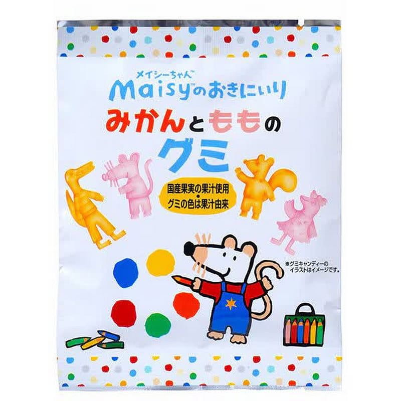 Sokensha Mandarin & Peach Gummy Candy 8pcs 1 each