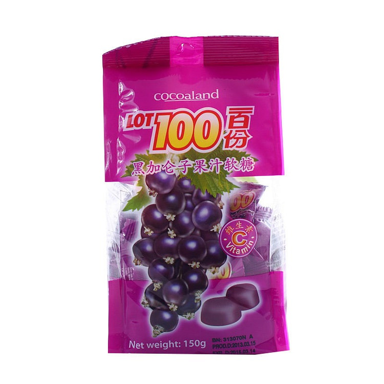 Lot 100 Blackcurrant juice candy 150g 150 g