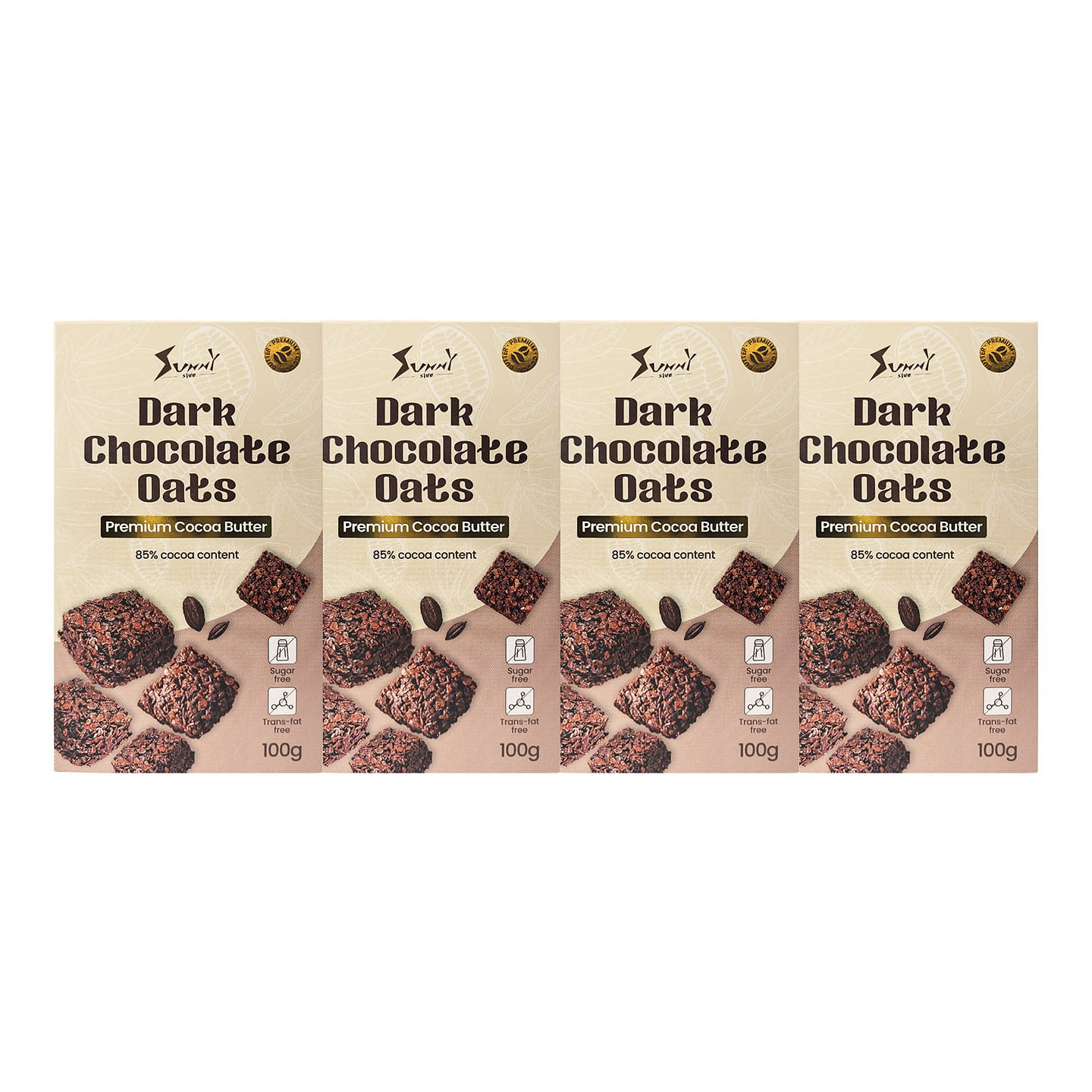 Sunnyside Dark Chocolate Oat Bites 4 Pack 105 g*4 pack