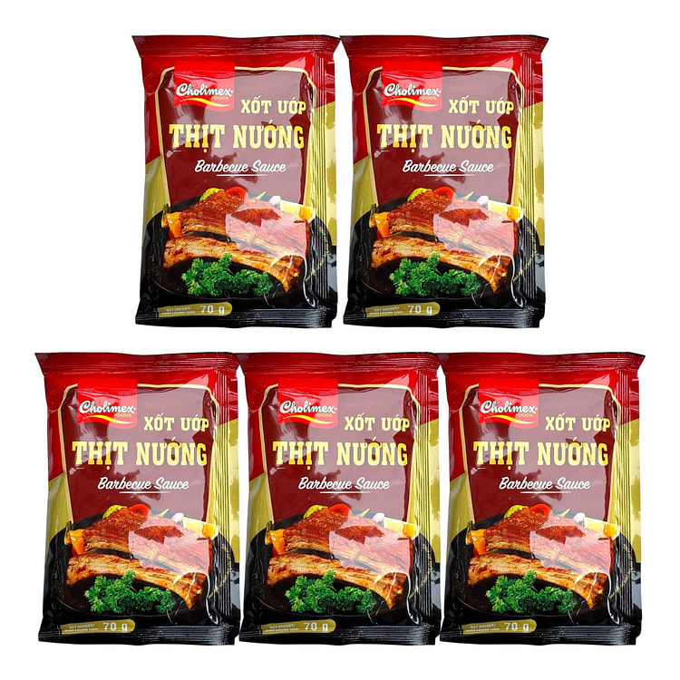 Cholimex - Barbecue Sauce Xot Uop Thit Nuong 70 g*5 pack
