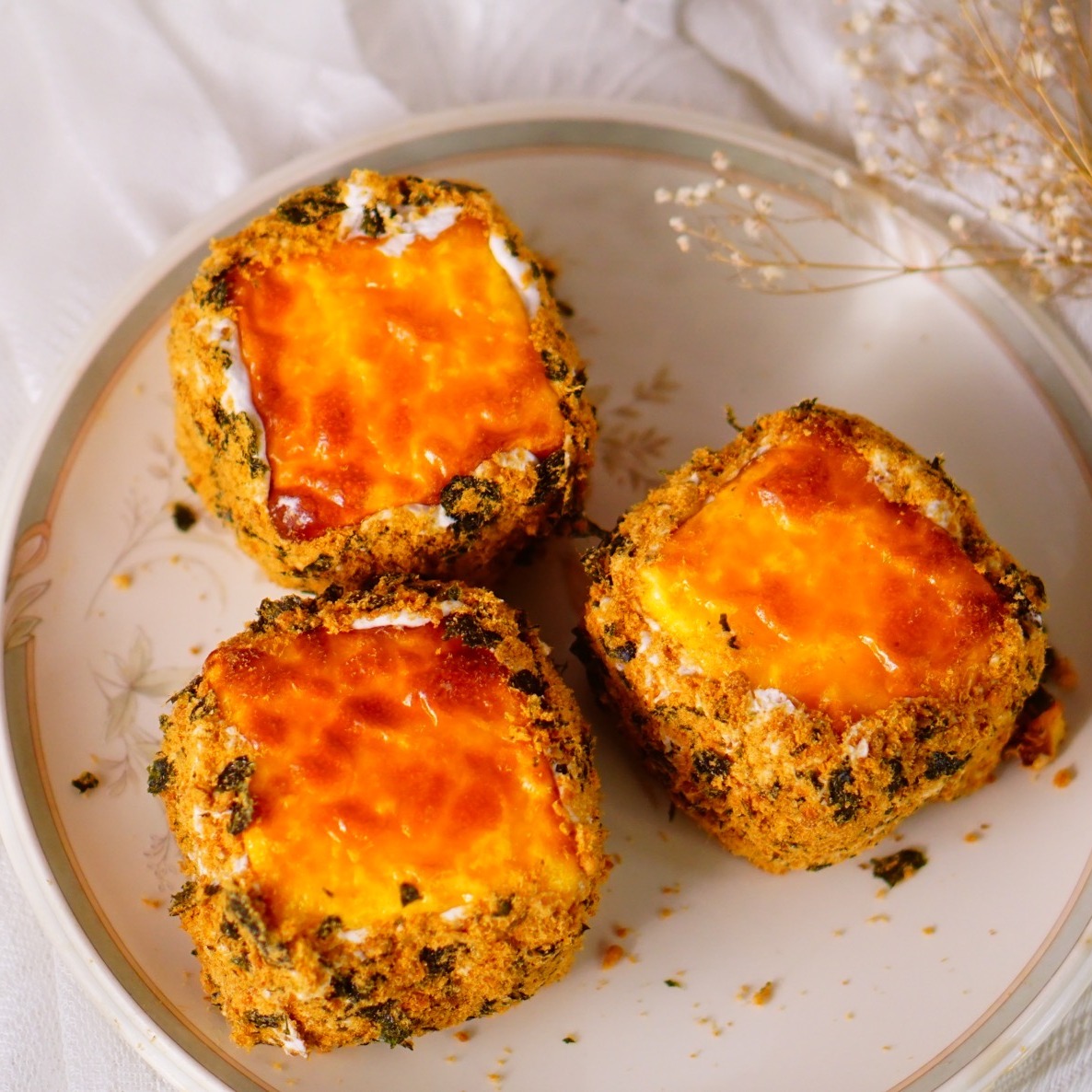 Get Cheese top with taro cream and pork floss cake 2pc Delivered Weee! Asian Market