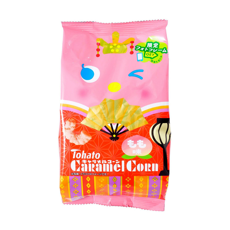 Tohato Caramel Corn Peach Flavor
