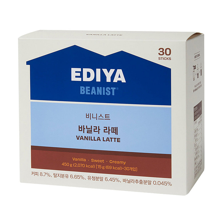 EDIYA Vinest Vanilla Latte Powder 15g x 30p 1 each