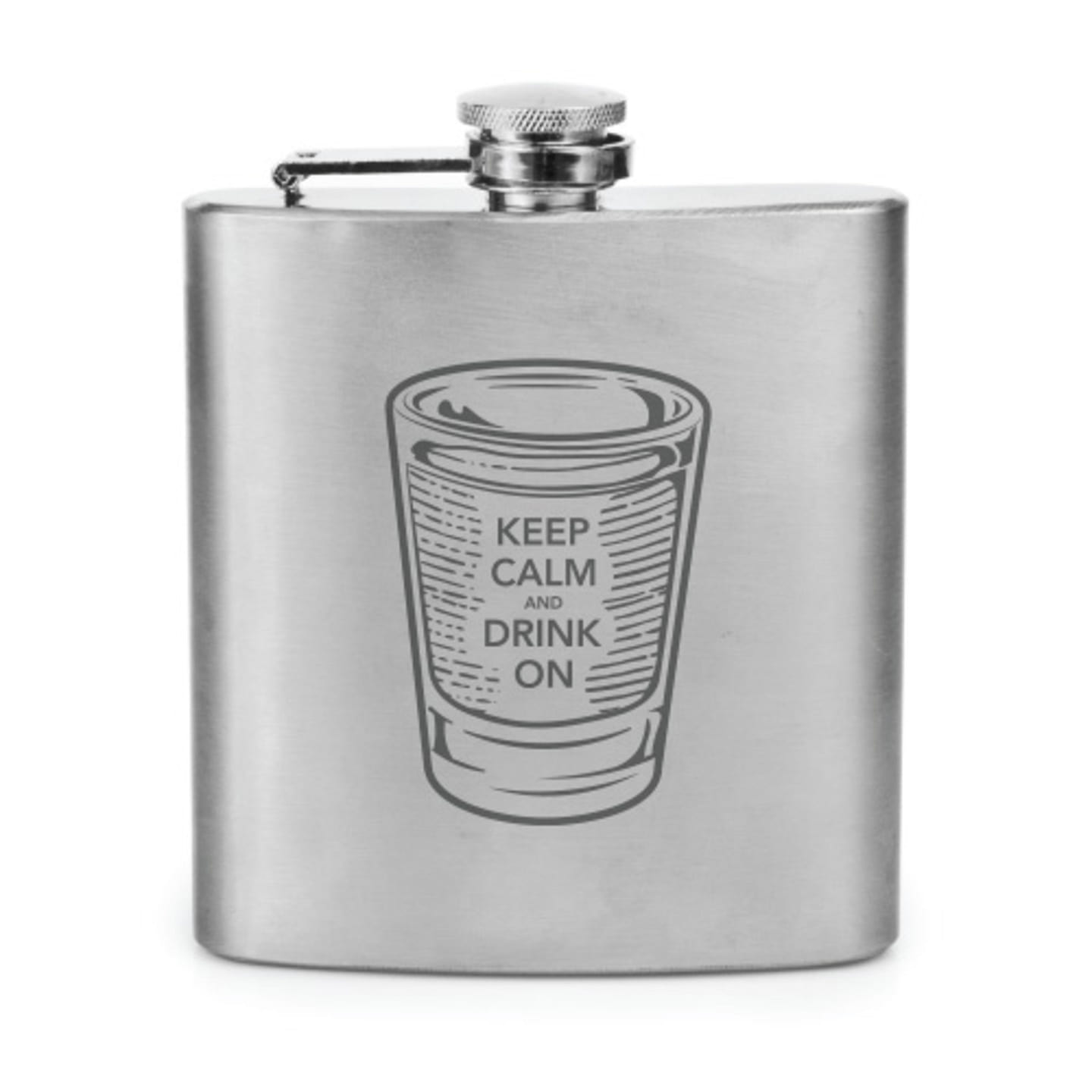 Keep Calm Stainless Steel Flask 1 each