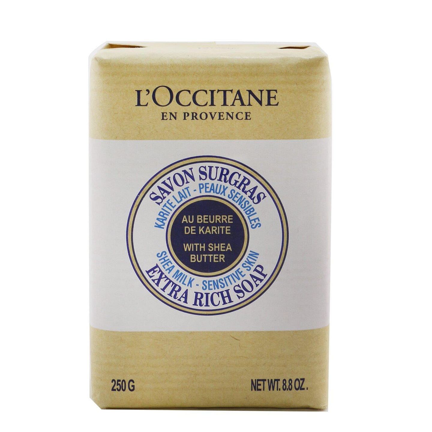 L’Occitane Shea Butter Extra Rich Soap – Shea Milk (For Sensitive Skin) SALT/ 250g/8.8oz 250 g
