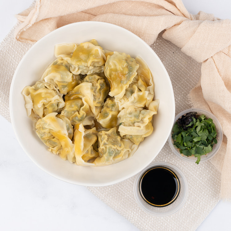 Shanghai Wonton W/pork&shepherd's purse 12 pieces